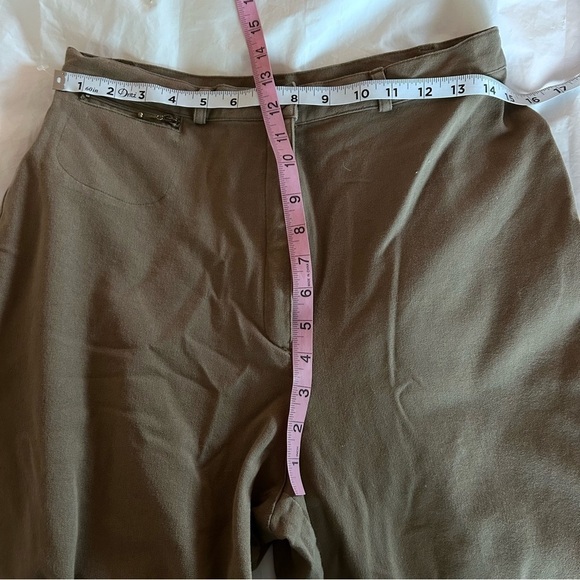 LAUREN RALPH LAUREN VTG Equestrian Stirrup Riding Pants Gray Green Size 12 - Picture 8 of 9